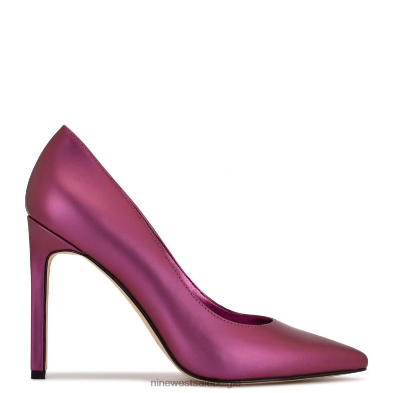 Nine West L48XT1529 roze parelmoer metallic Tatiana pumps met puntige neus