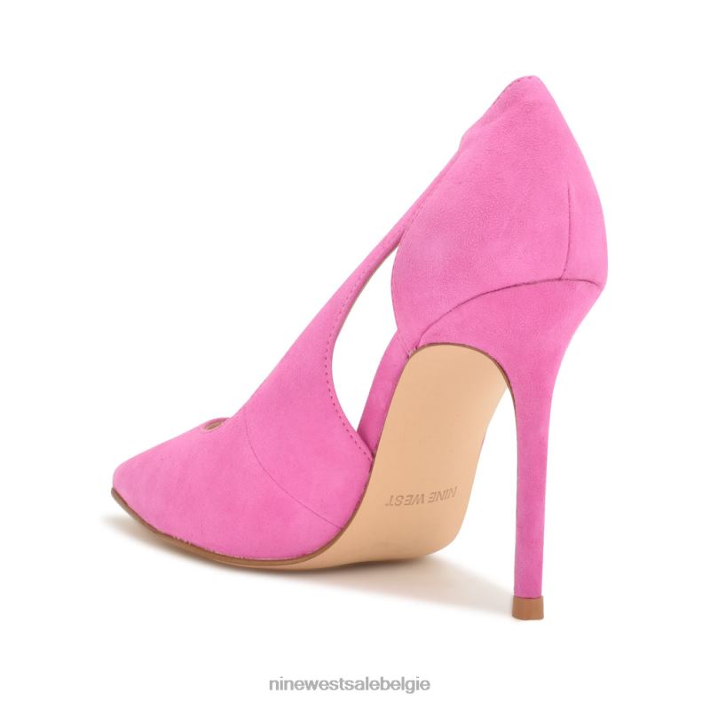 Nine West L48XT1598 roze suède favon uitgesneden pompen