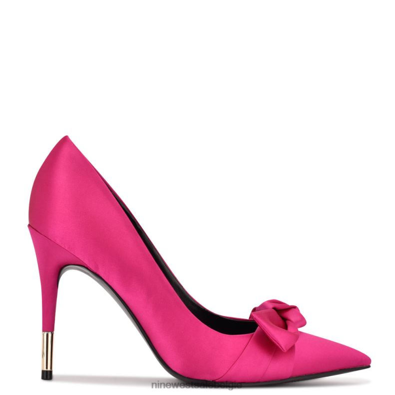 Nine West L48XT1873 roze satijn Jurkpumps met strik