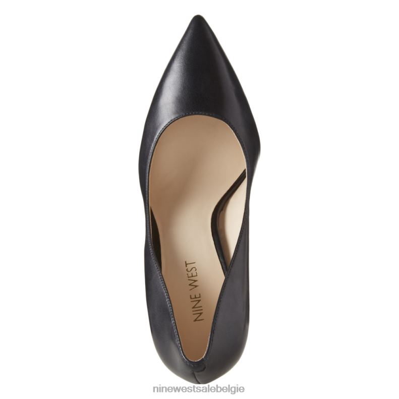 Nine West L48XT2363 zwart leer Tatiana pumps met puntige neus