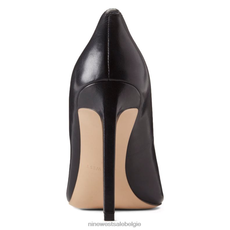 Nine West L48XT2363 zwart leer Tatiana pumps met puntige neus