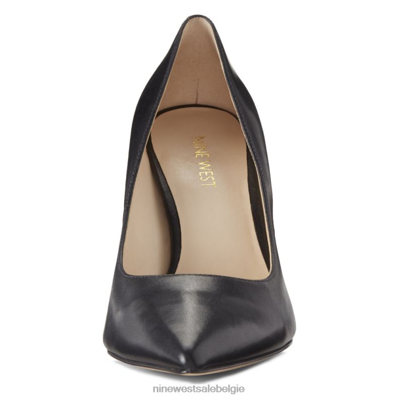 Nine West L48XT2363 zwart leer Tatiana pumps met puntige neus