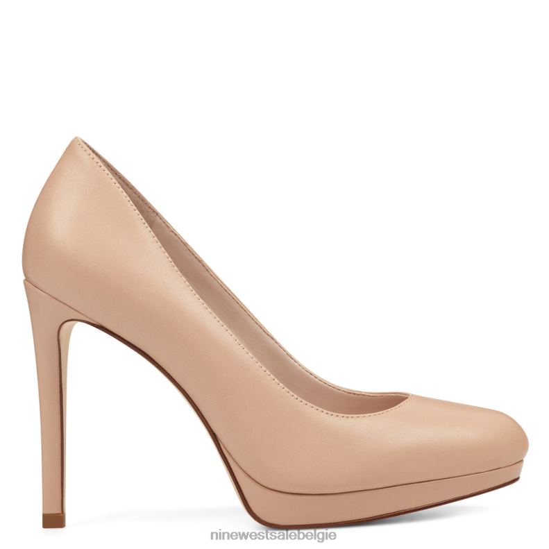 Nine West L48XT2364 nauwelijks naakt leer quabree platformpompen