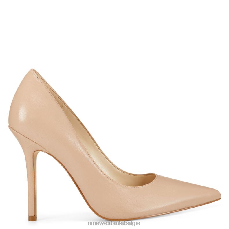 Nine West L48XT2378 licht natuurlijk leer bliss puntige teenpumps