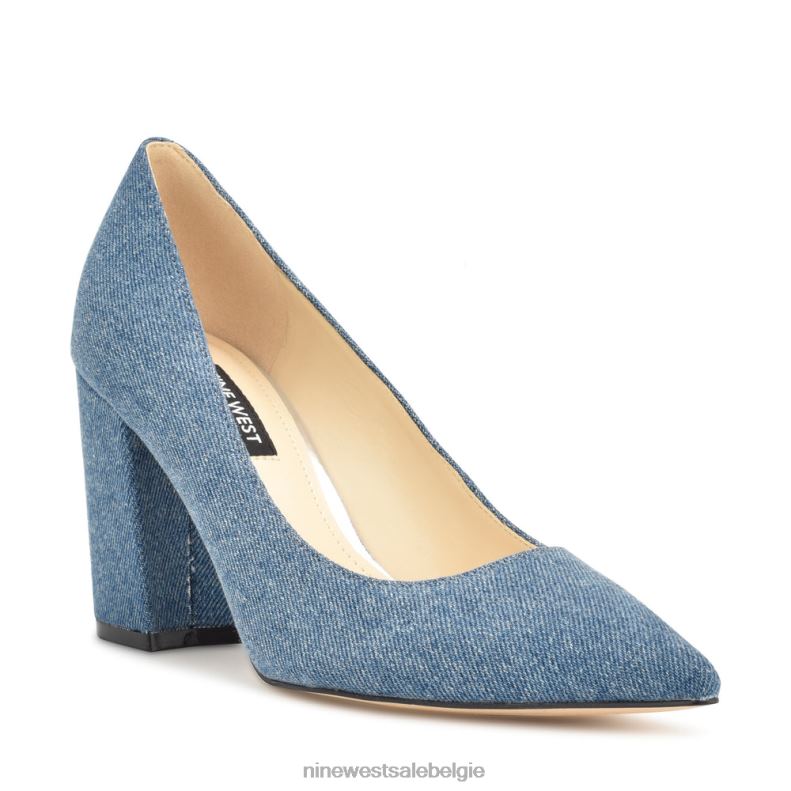 Nine West L48XT868 blauwe denim cara jurkpumps