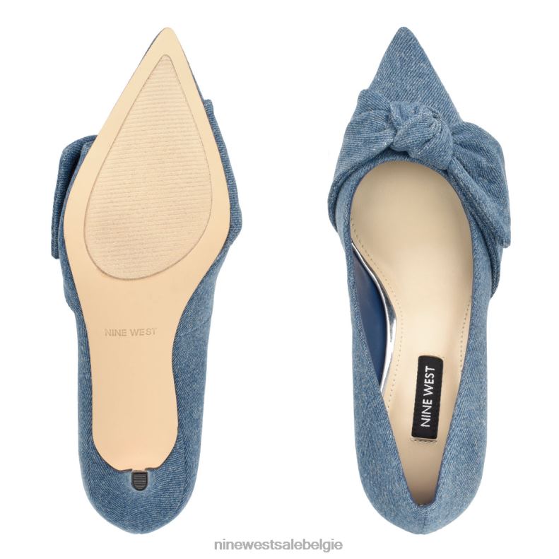 Nine West L48XT870 blauwe denim andee jurkpumps