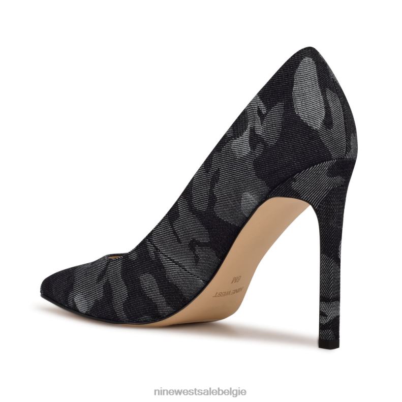 Nine West L48XT883 denim camouflage Tatiana pumps met puntige neus