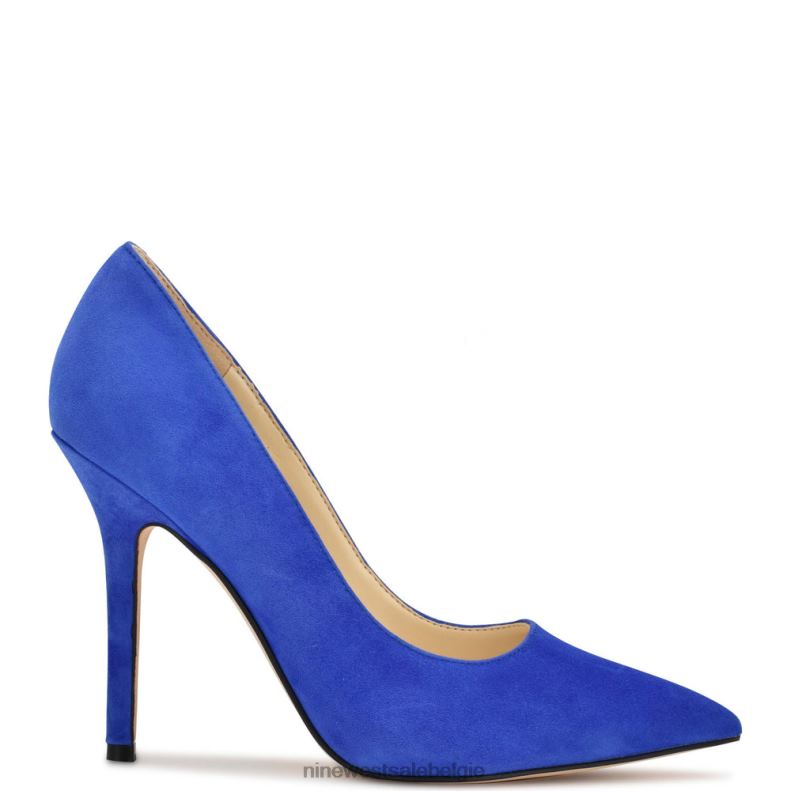 Nine West L48XT916 middenblauw suède bliss puntige teenpumps