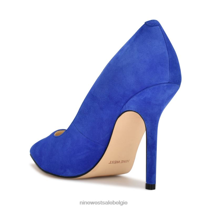 Nine West L48XT916 middenblauw suède bliss puntige teenpumps