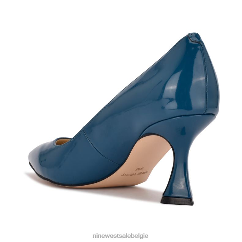 Nine West L48XT954 blauwgroen patent workin puntige teenpumps