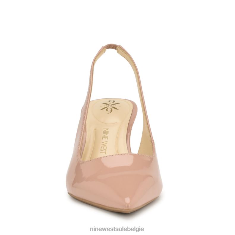 Nine West L48XT1089 nauwelijks naakt patent Kately 9x9 slingback-pompen