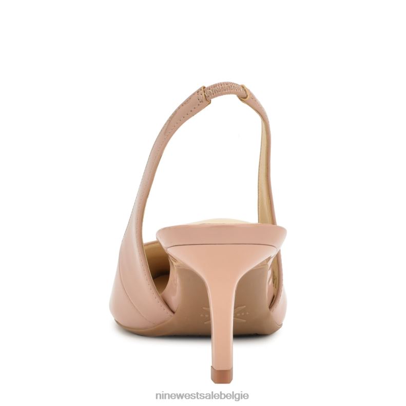 Nine West L48XT1089 nauwelijks naakt patent Kately 9x9 slingback-pompen