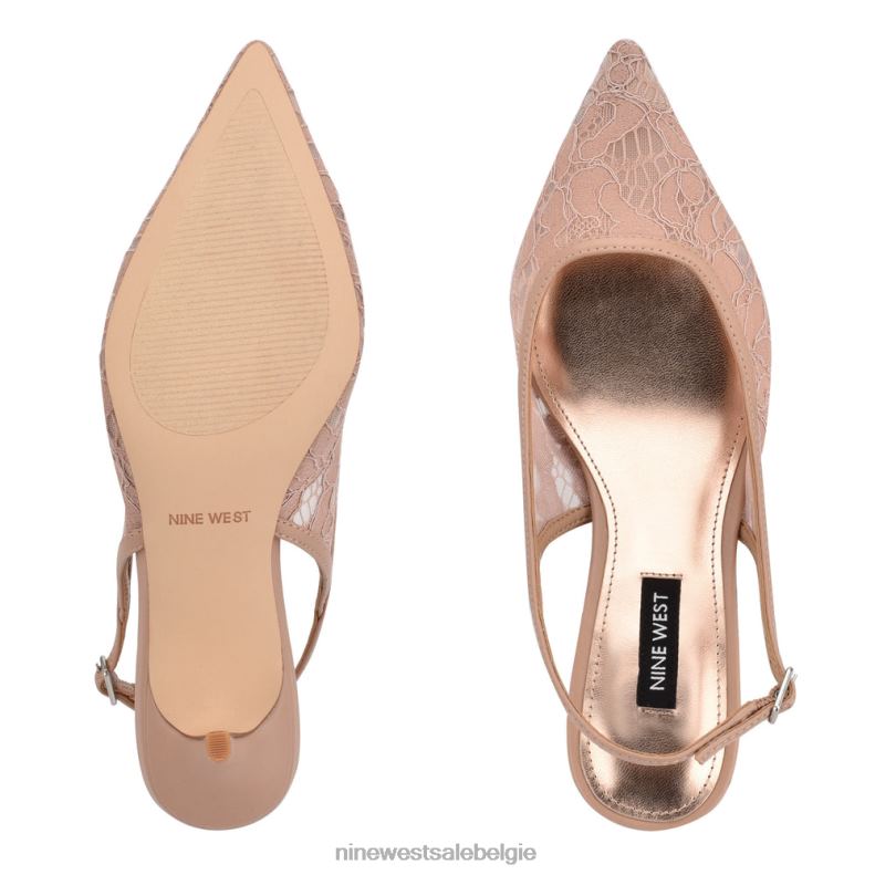 Nine West L48XT1092 naakt kant Arena slingback hakken