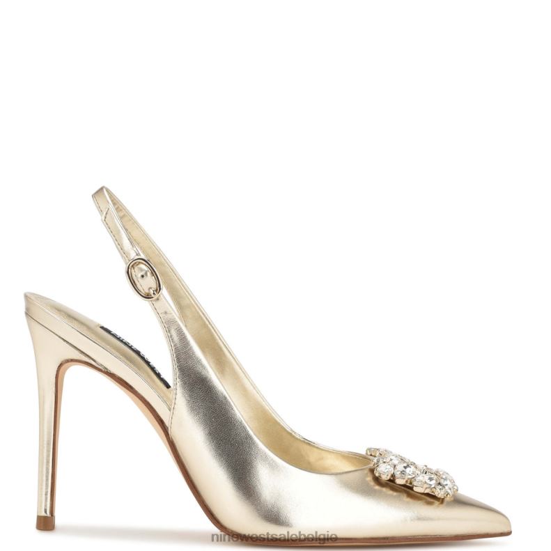 Nine West L48XT1094 platino kristal beroemde slingback pumps