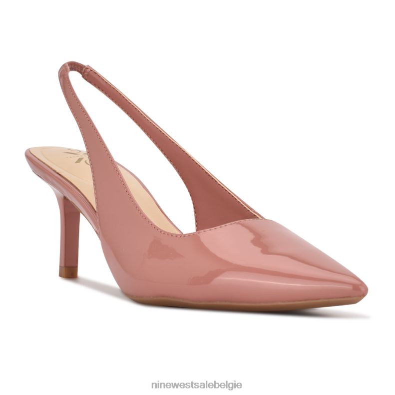 Nine West L48XT1107 roze metaalachtig Kately 9x9 slingback-pompen