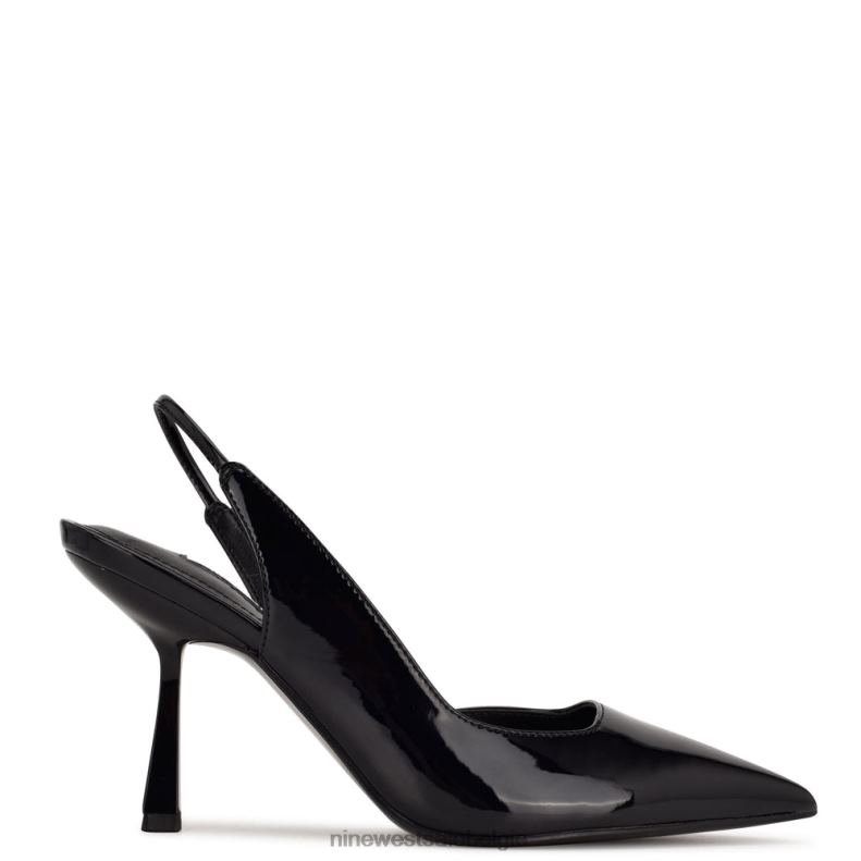 Nine West L48XT1122 zwart Mollie slingbacks met puntige neus en hak