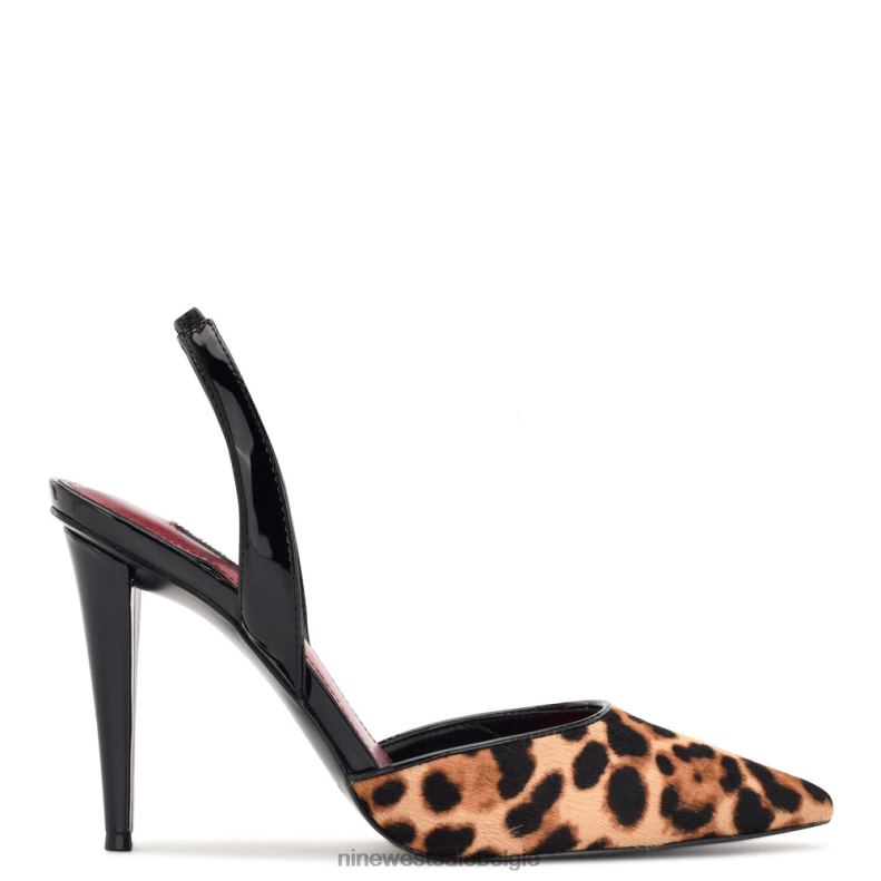 Nine West L48XT1347 luipaard haarkalf Flory slingback-pumps