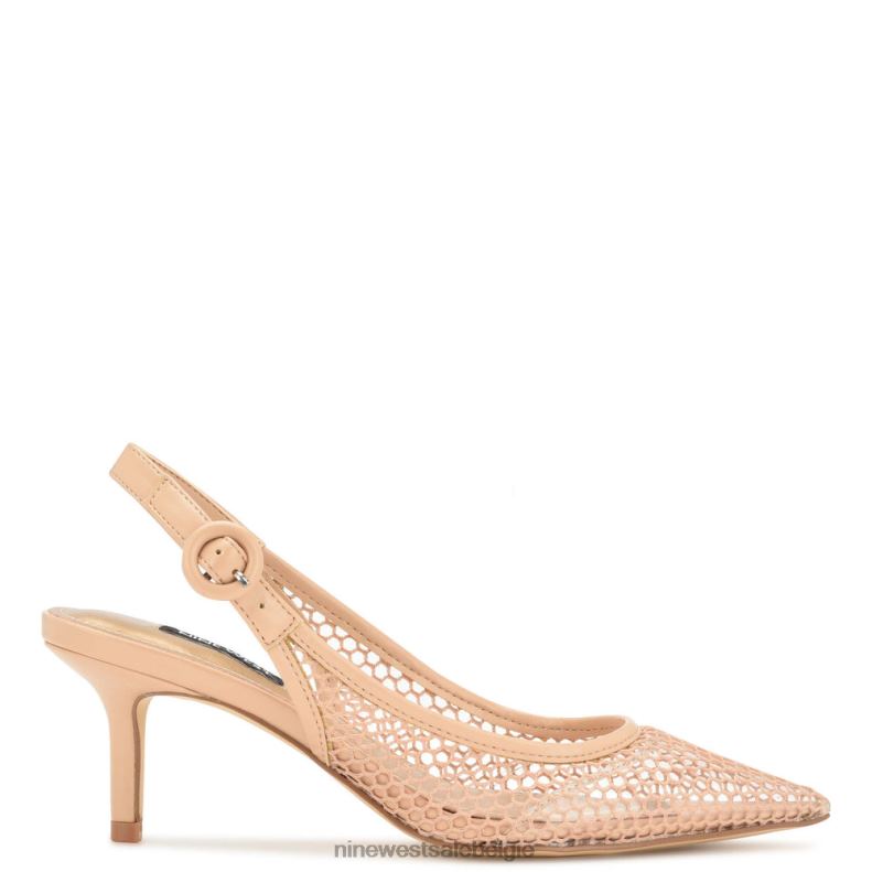 Nine West L48XT1406 warme blos/helder veel mesh slingback pumps