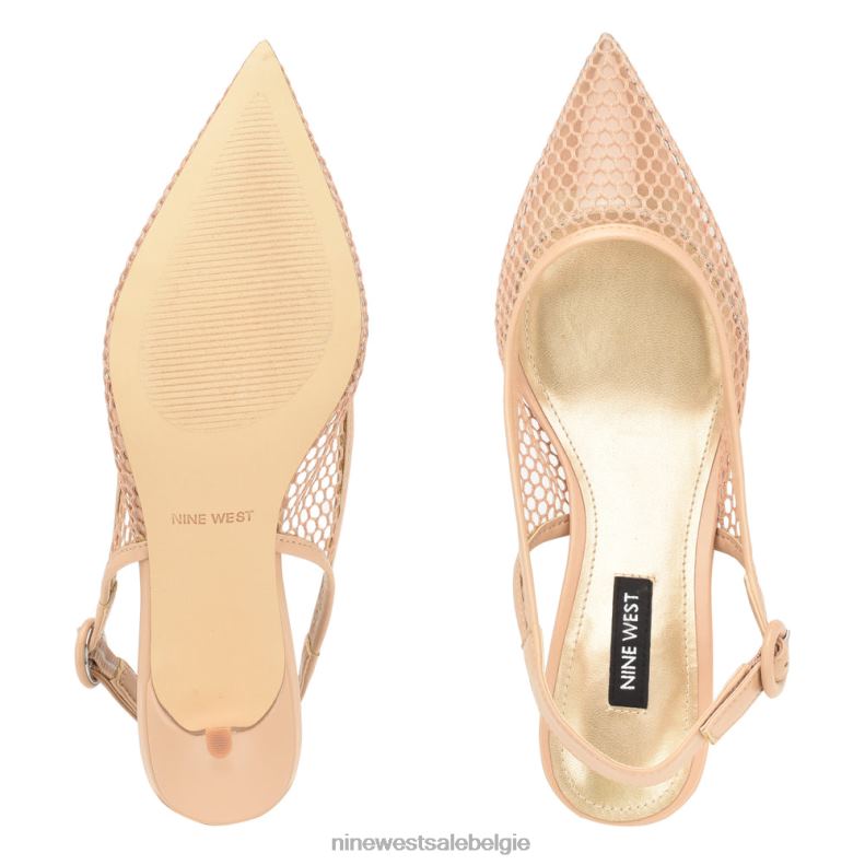 Nine West L48XT1406 warme blos/helder veel mesh slingback pumps