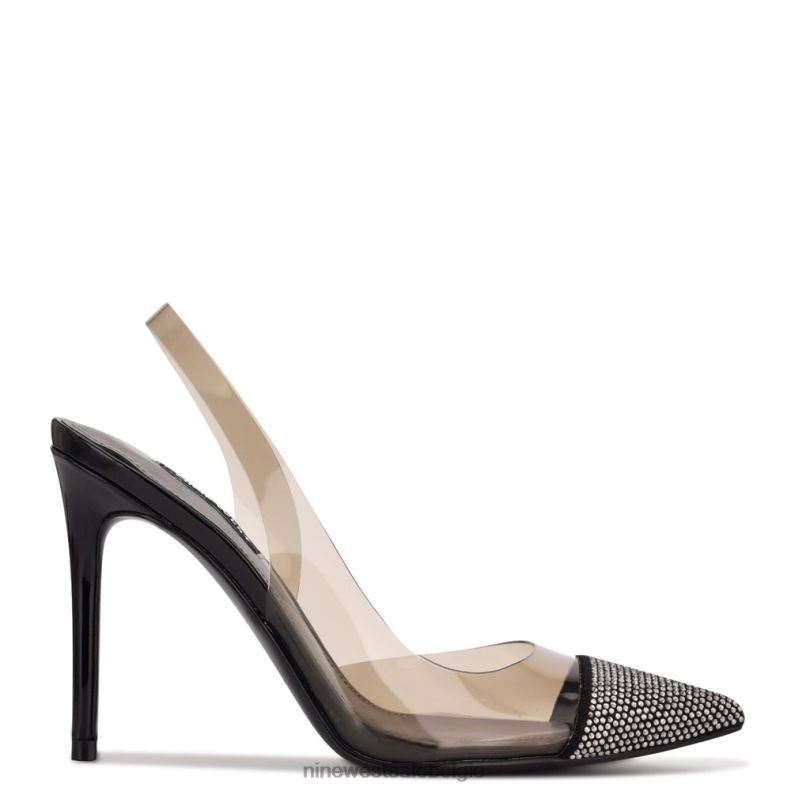 Nine West L48XT1880 zwarte rook francin slingback-pumps