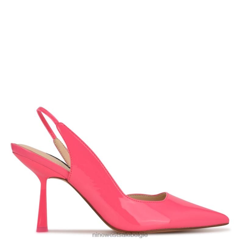 Nine West L48XT1944 miami roze Mollie slingbacks met puntige neus en hak