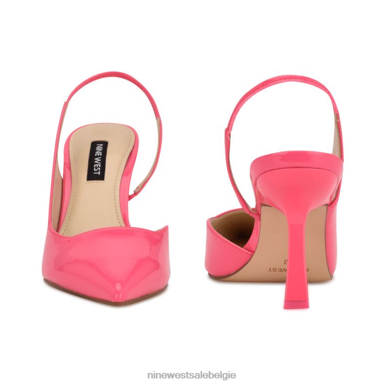 Nine West L48XT1944 miami roze Mollie slingbacks met puntige neus en hak