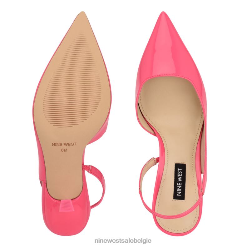 Nine West L48XT1944 miami roze Mollie slingbacks met puntige neus en hak