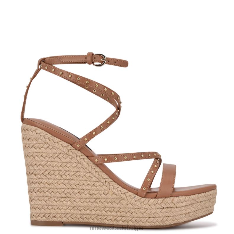 Nine West L48XT2265 natuurlijk Hunda espadrille sandalen met sleehak