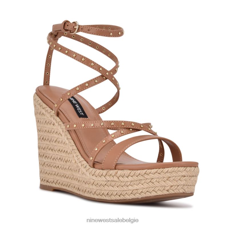 Nine West L48XT2265 natuurlijk Hunda espadrille sandalen met sleehak