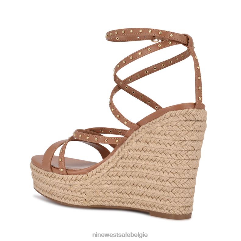 Nine West L48XT2265 natuurlijk Hunda espadrille sandalen met sleehak