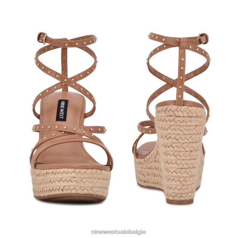 Nine West L48XT2265 natuurlijk Hunda espadrille sandalen met sleehak