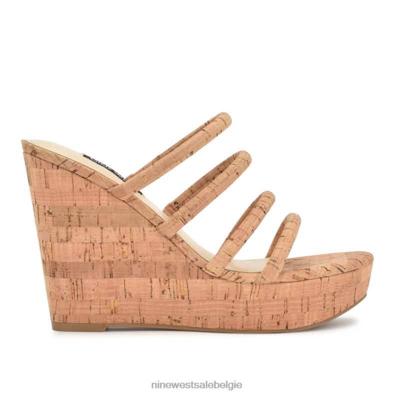 Nine West L48XT675 natuurlijk Haloway espadrille sandalen met sleehak