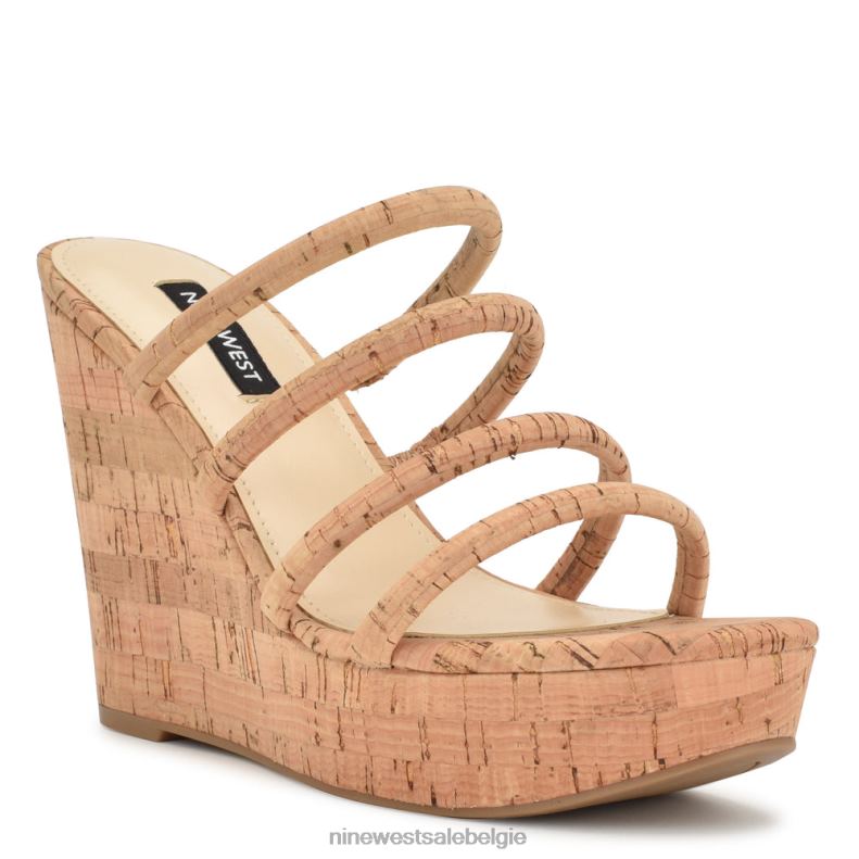 Nine West L48XT675 natuurlijk Haloway espadrille sandalen met sleehak