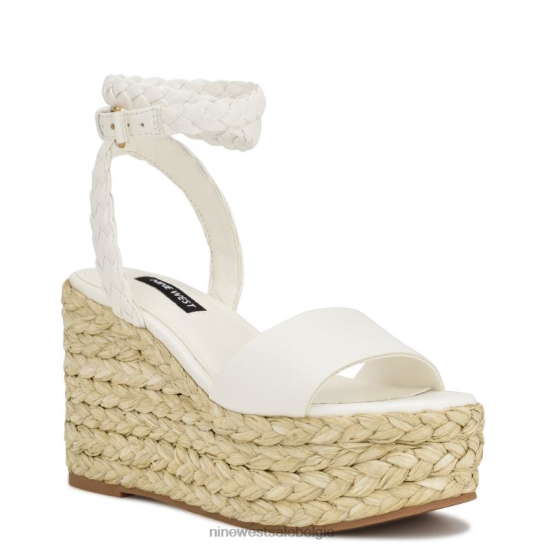 Nine West L48XT751 wit Keily espadrille sandalen met sleehak