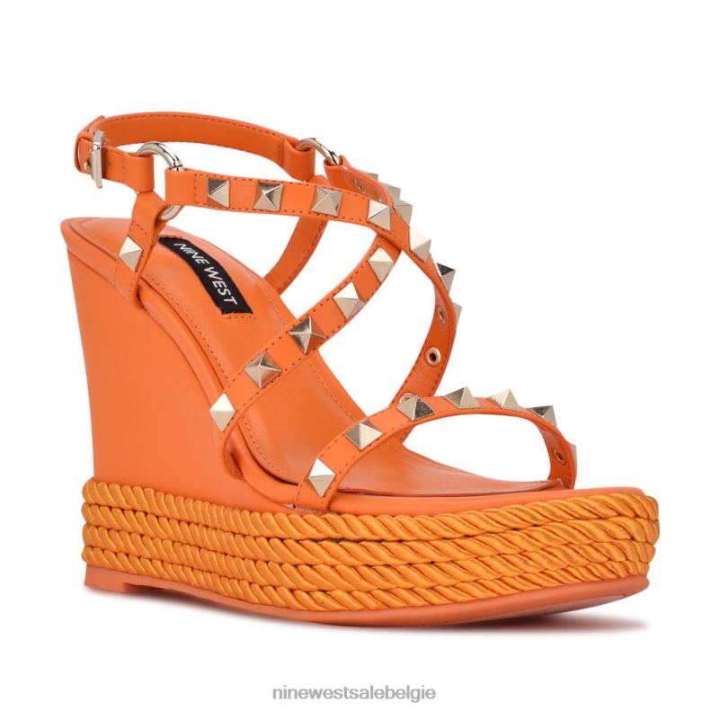 Nine West L48XT785Espadrille-sandalen met sleehak en harte studs