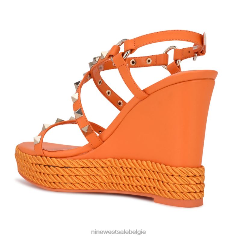 Nine West L48XT785Espadrille-sandalen met sleehak en harte studs