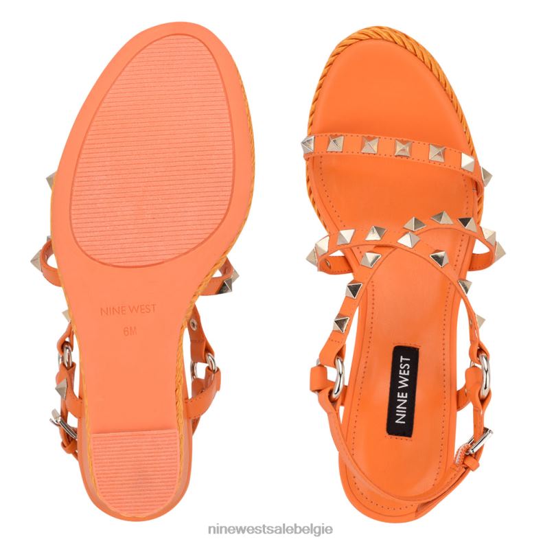 Nine West L48XT785Espadrille-sandalen met sleehak en harte studs