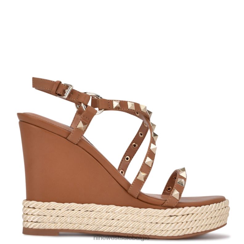 Nine West L48XT786Espadrille-sandalen met sleehak en harte studs