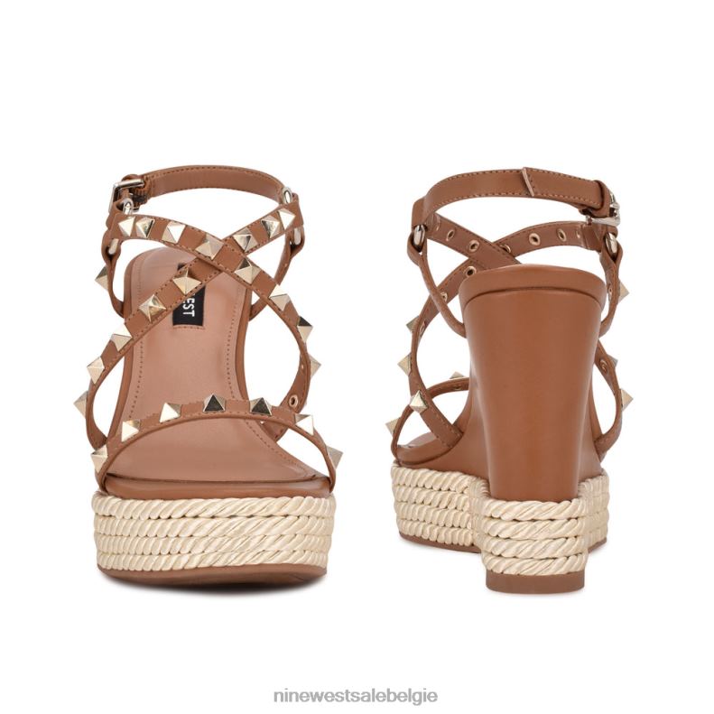 Nine West L48XT786Espadrille-sandalen met sleehak en harte studs