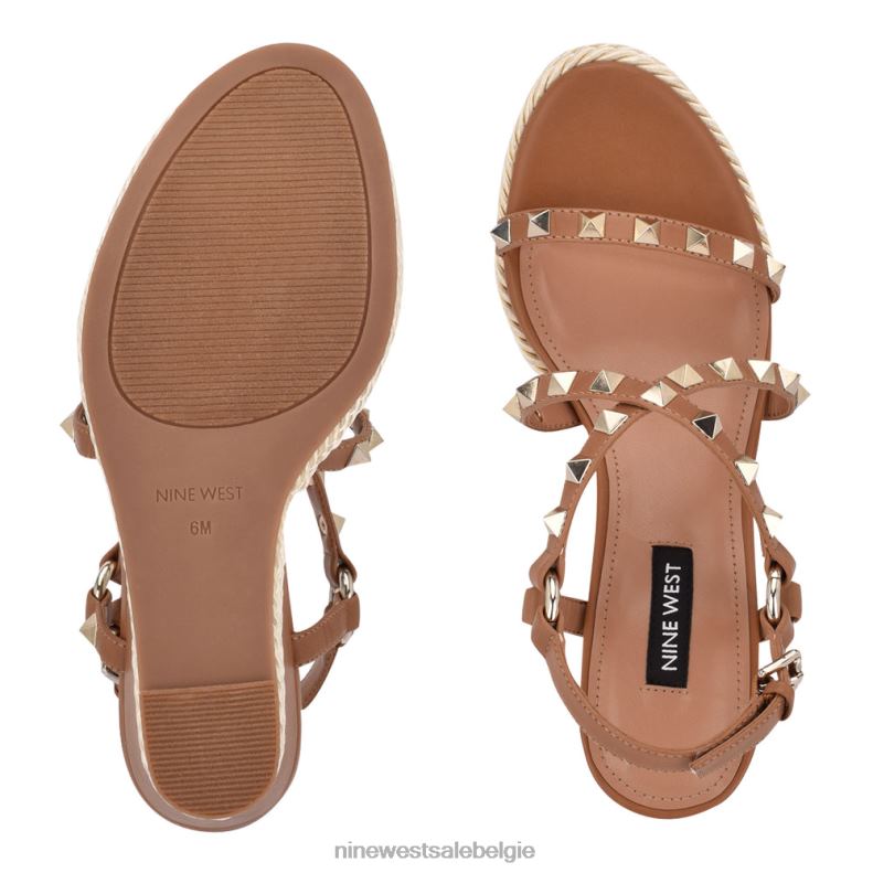 Nine West L48XT786Espadrille-sandalen met sleehak en harte studs