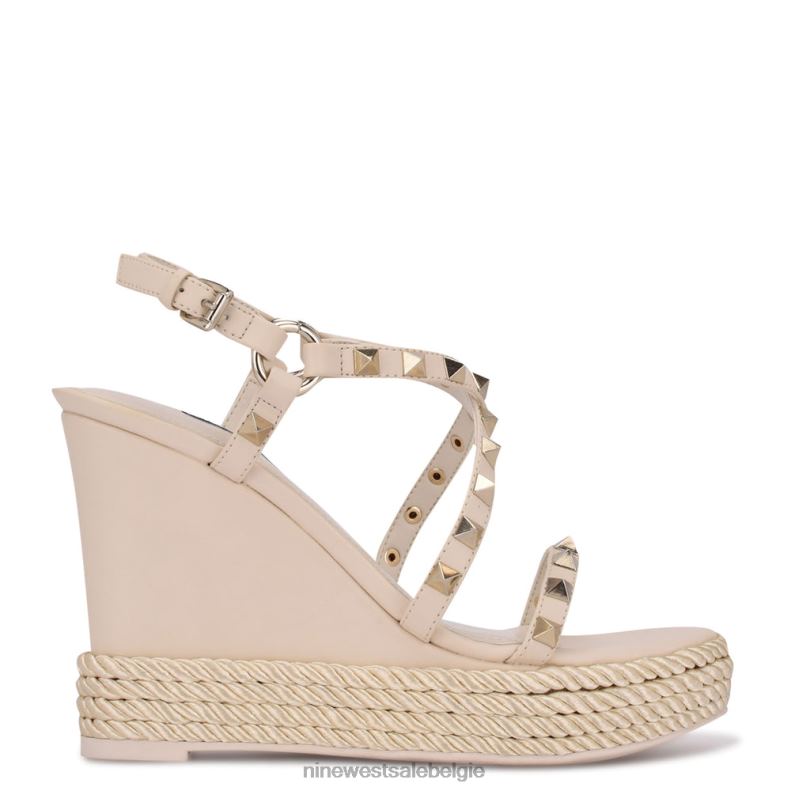 Nine West L48XT787Espadrille-sandalen met sleehak en harte studs