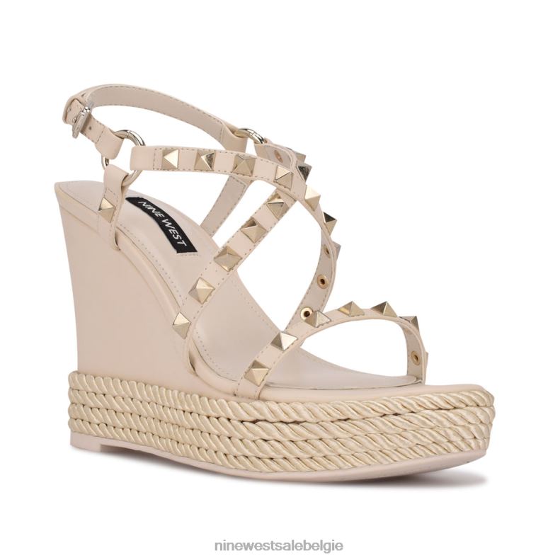 Nine West L48XT787Espadrille-sandalen met sleehak en harte studs