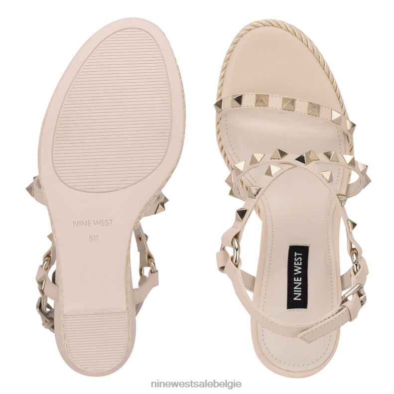 Nine West L48XT787Espadrille-sandalen met sleehak en harte studs