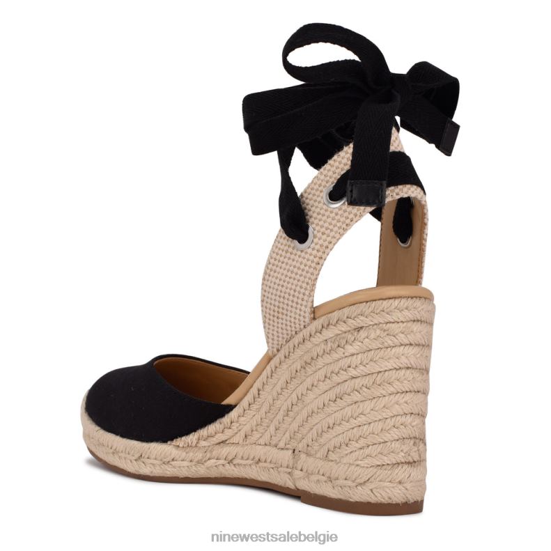 Nine West L48XT793espadrille sleehaksandalen met enkelomslag van de vriend