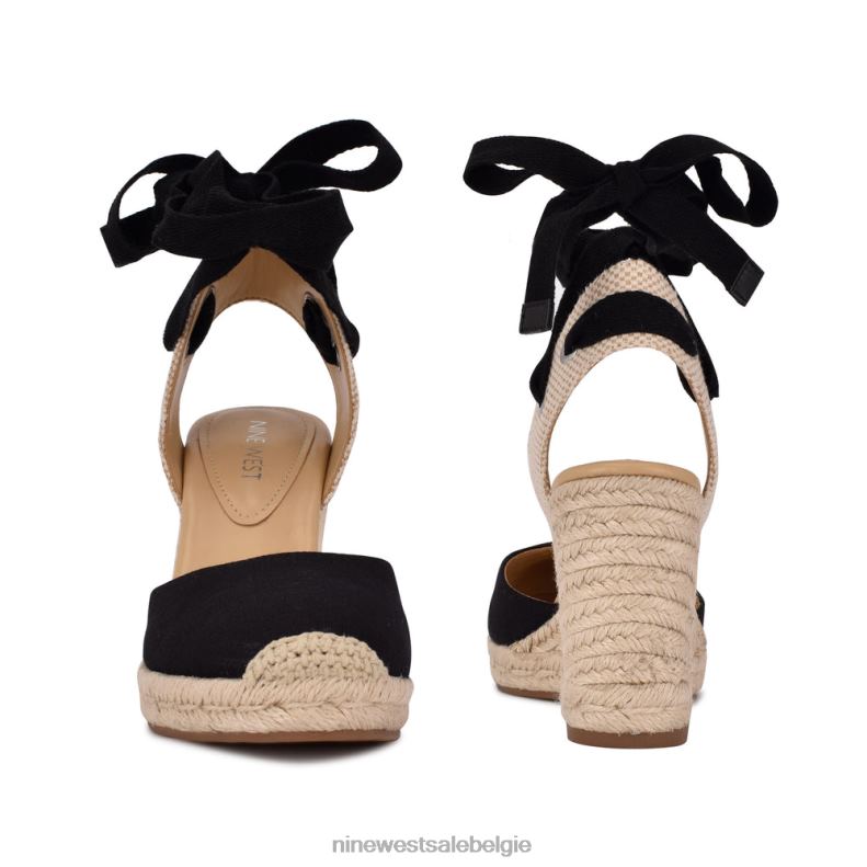 Nine West L48XT793espadrille sleehaksandalen met enkelomslag van de vriend