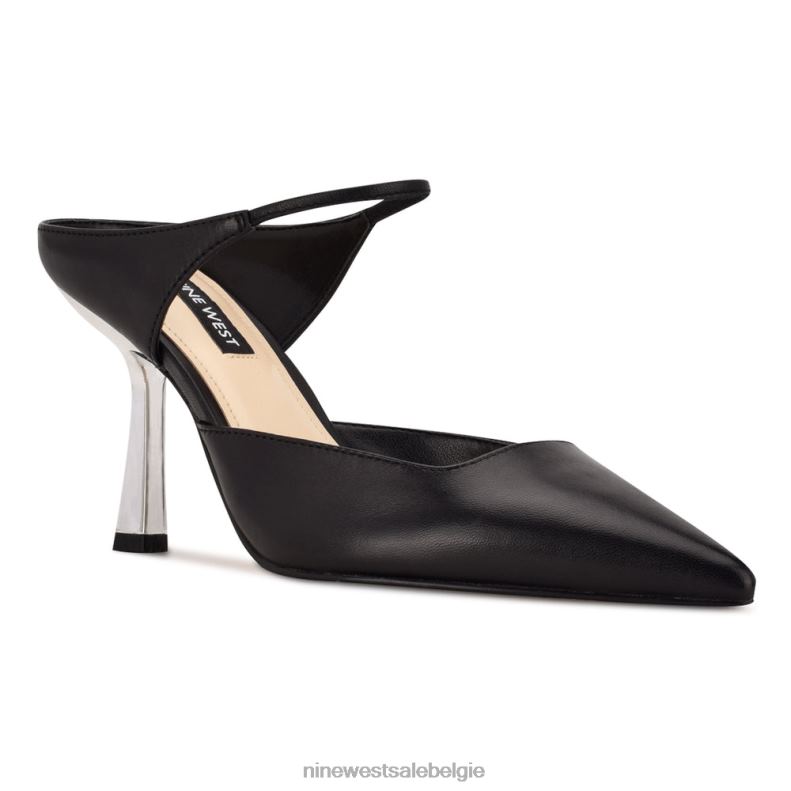 Nine West L48XT1933 zwart leer madys muiltjes met hakken