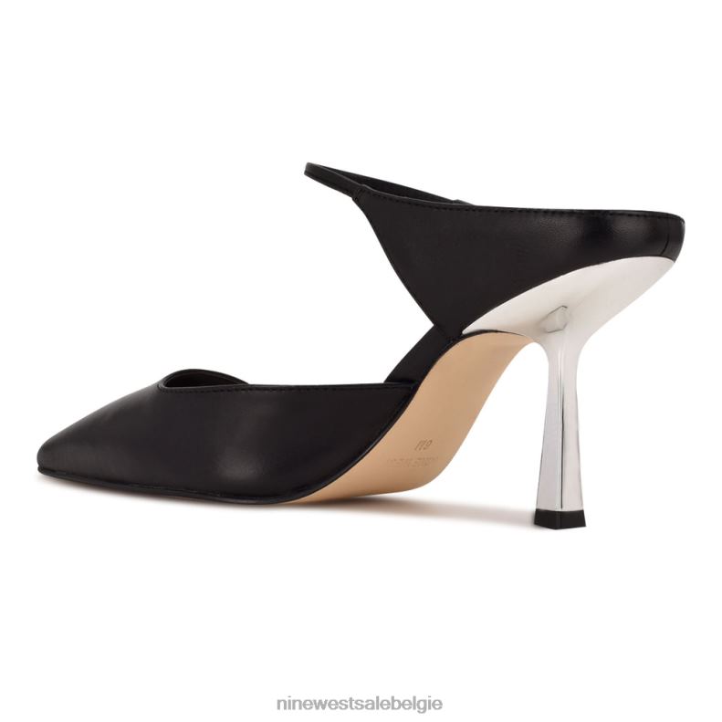 Nine West L48XT1933 zwart leer madys muiltjes met hakken