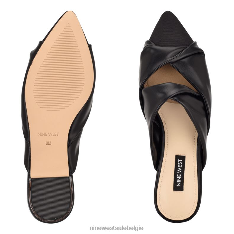 Nine West L48XT2357 zwart findya muiltjes met puntige neus