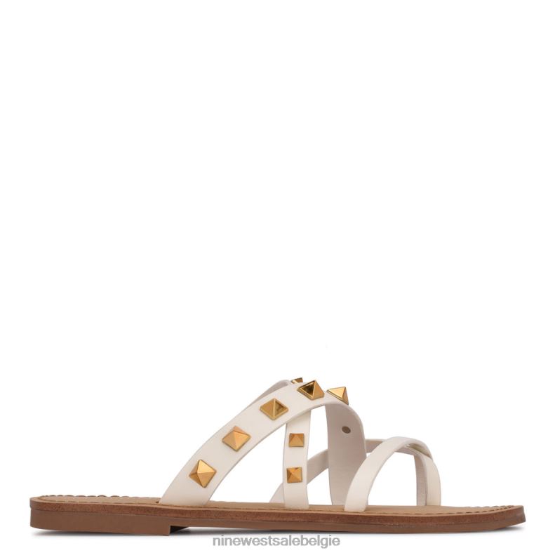 Nine West L48XT100 wit Cerri platte sandalen