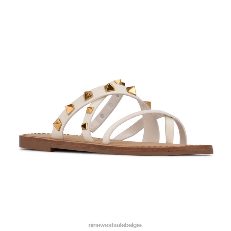 Nine West L48XT100 wit Cerri platte sandalen